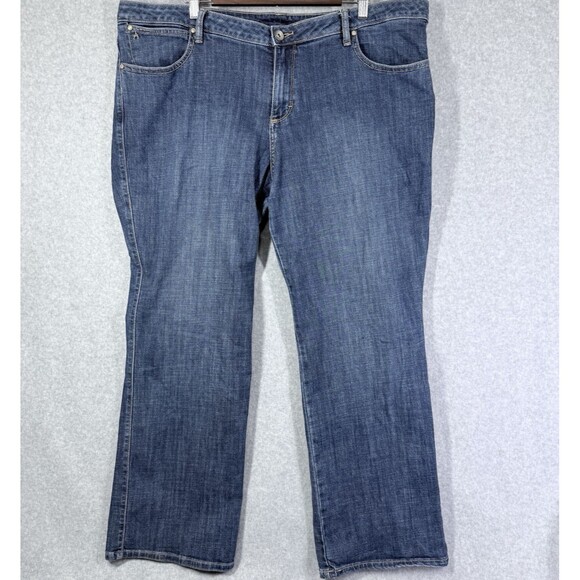 Aura by Wrangler Jeans Womens 22 (Fits 44x30) Blue - Picture 1 of 11